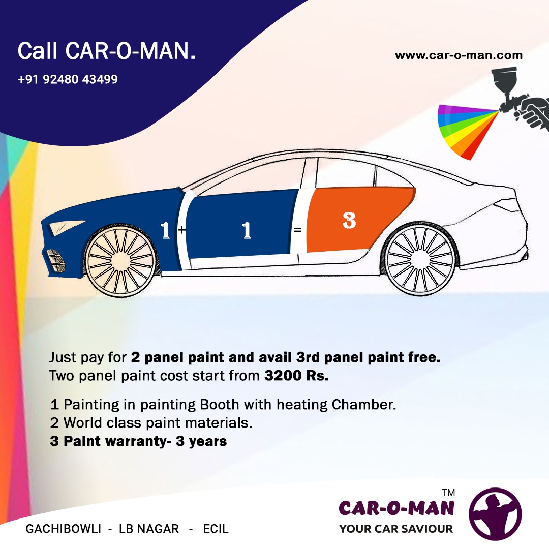 CAROMAN Phone Pe Car Paint Offer Hyderabad CAROMAN No.1
