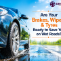 Are Your Brakes, Wipers & Tyres Ready to Save You on Wet Roads?