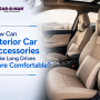 How Can Interior Car Accessories Make Long Drives More Comfortable?
